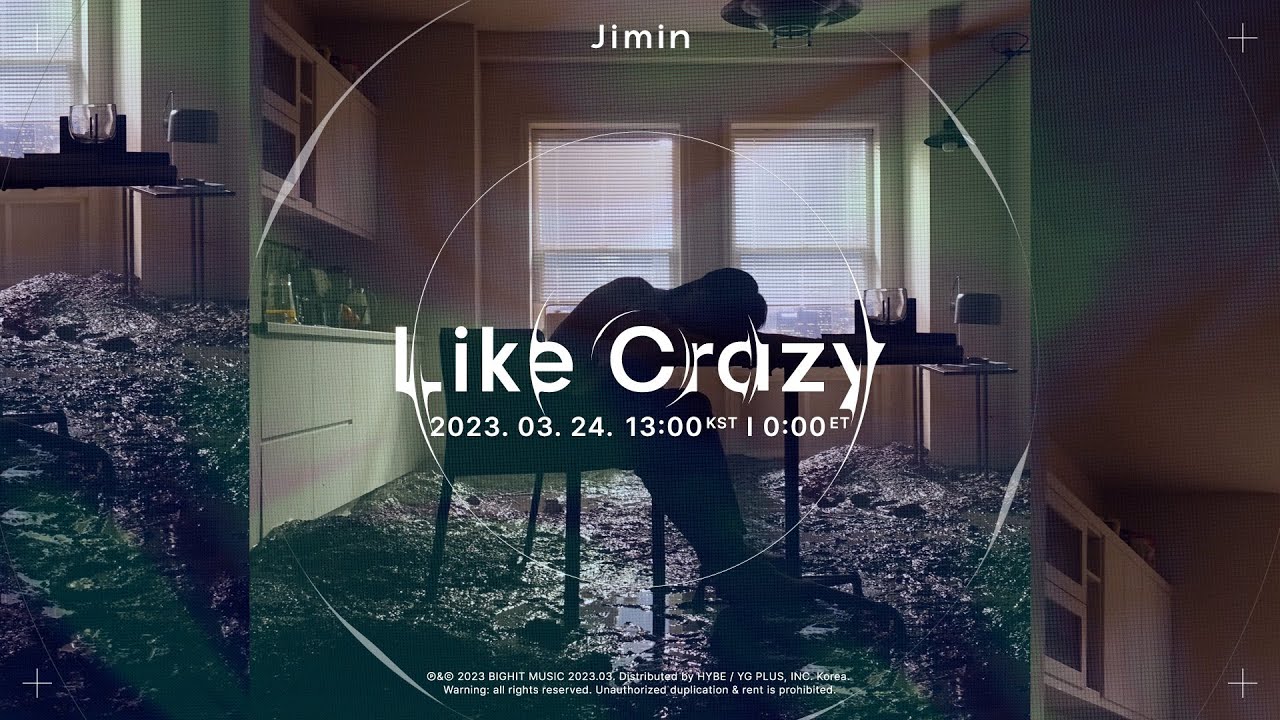 Jimin - Like Crazy (English Version) Lyrics in 2023