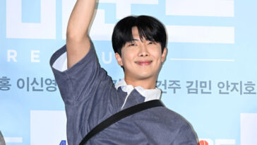 BTS RM's Outfit at ‘Rebound’ Film Premiere on April 3, 2023