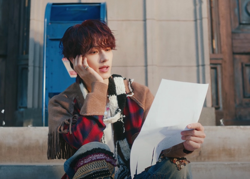 SEVENTEEN God Of Music MV Kpop Fashion - Jun - Look 1