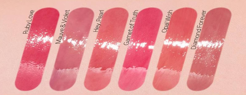 ETUDE Over Glowy Tint My Own Gemstone Collection – Swatches