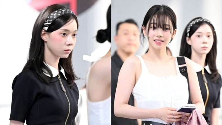 AESPA's Outfit at Gimpo Airport on August 8, 2025