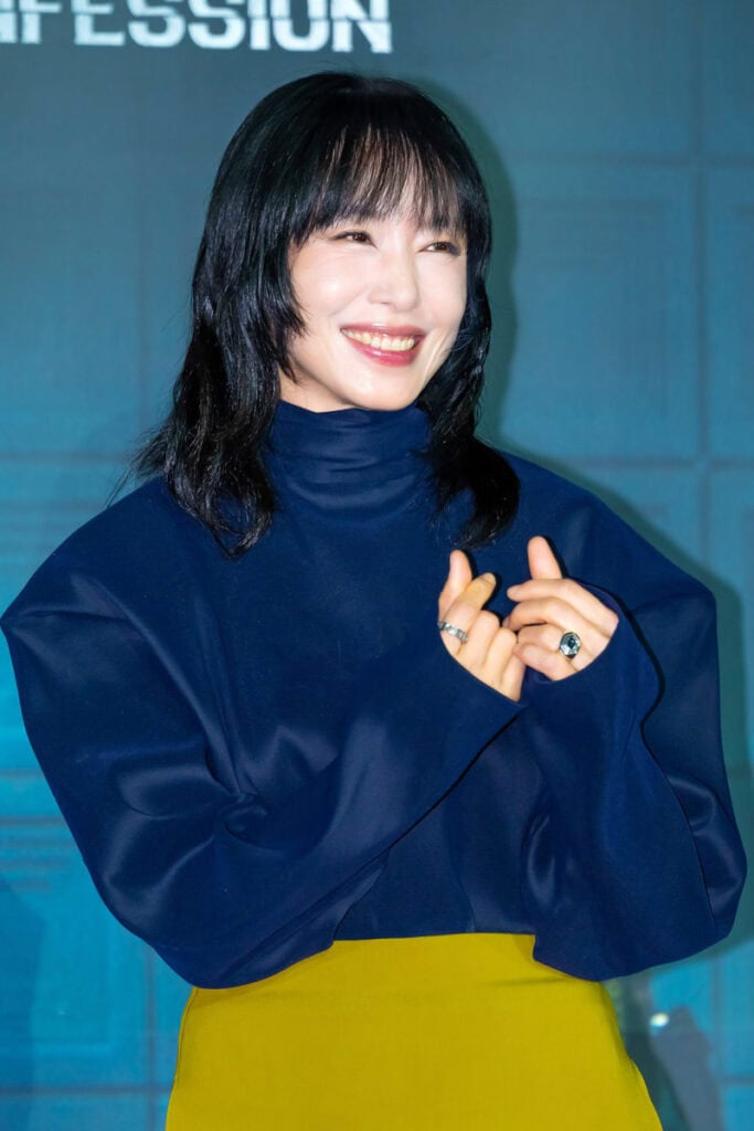 Jeon Do-yeon's Outfit at ‘The Price Of Confession’ press conference on December 3, 2025